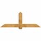Ekena Millwork Eugene Rough Sawn Timber Gable Bracket, Western Red Cedar, 72"W x 27"H x 6"D x 6"F, 9/12 Pitch GBW072X27X0606EUG00RWR - alternate 1